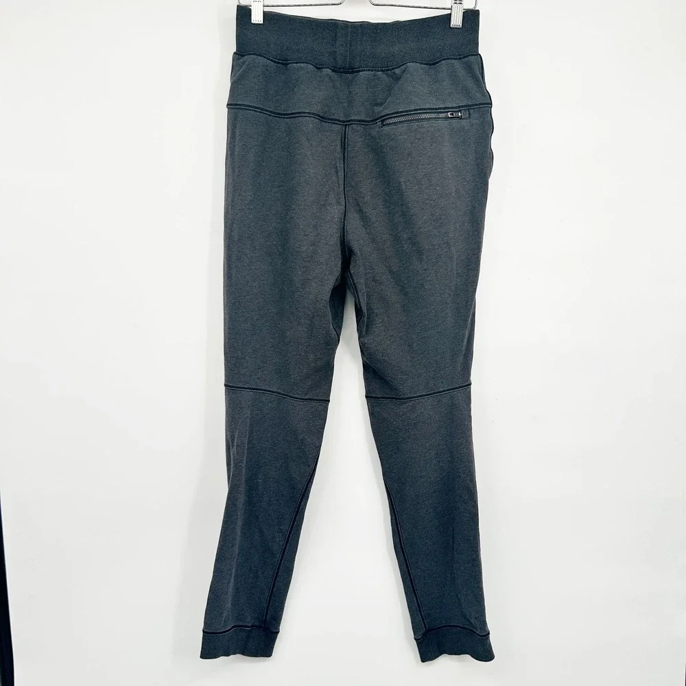 Lululemon Mens Heathered‎ Black Cross Cut Tapered Athleisure Jogger Pants Size S